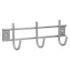 BAUHAUS Siro Garderobenleiste 220N1V1E L X B X H: 220 X 80 X 50 Mm, Anzahl Haken: 3 Stk., Silber