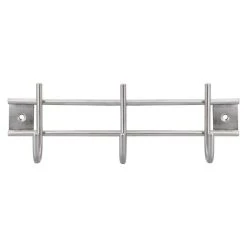 BAUHAUS Siro Garderobenleiste 220N1V1E L X B X H: 220 X 80 X 50 Mm, Anzahl Haken: 3 Stk., Silber -BAUHAUS Shop 12 2790