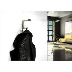 BAUHAUS Siro Garderobenhaken 2324/ZN21 L X B X H: 70 X 92 X 80 Mm, Anzahl Haken: 1 Stk., Farbe: Edelstahl -BAUHAUS Shop 12 2798