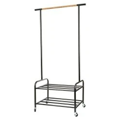 BAUHAUS Store It Kleiderwagen Loft L X B X H: 52,5 X 91,5 X 173 Cm, Rollen, Metall
