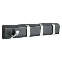 BAUHAUS Umbra Garderobenleiste Taper L X B X H: 44,4 X 17,1 X 6,9 Cm, Material: Metall/Holz, Schwarz