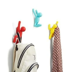 BAUHAUS Kleiderhaken Buddy 7,5 X 16,8 Cm, Rot/Blau/Gelb, Traglast: 2,2 Kg/Haken -BAUHAUS Shop 12 2820