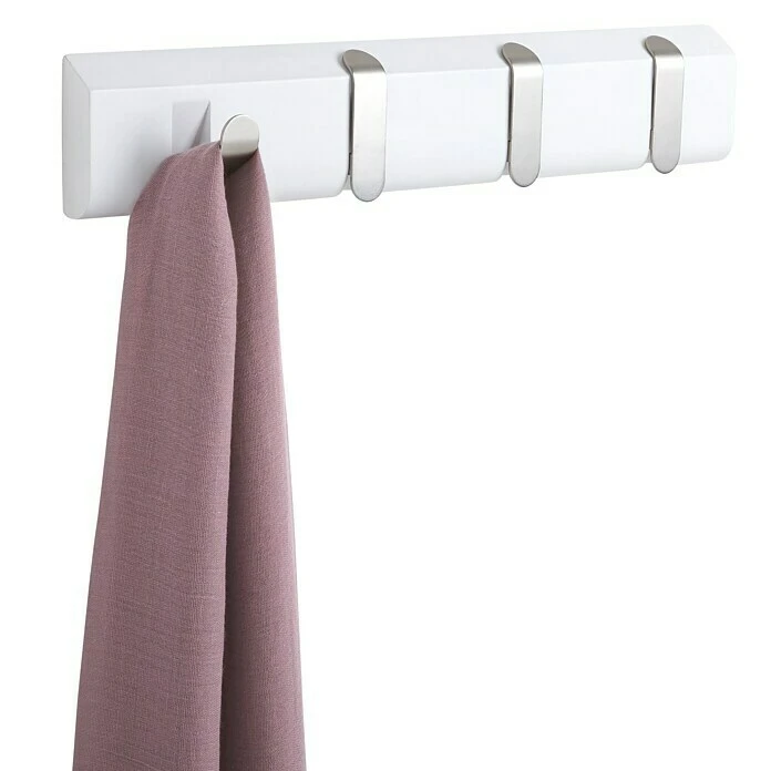 BAUHAUS Umbra Garderobenleiste Taper L X B X H: 44,4 X 17,1 X 6,9 Cm, Material: Metall/Holz, Weiß 3 BAUHAUS Umbra Garderobenleiste Taper L X B X H: 44,4 X 17,1 X 6,9 Cm, Material: Metall/Holz, Weiß – Bild 3