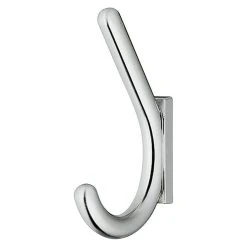 BAUHAUS Mantelhaken Ausstattung: 1 Haken, Lochabstand: 32 Mm, Verchromt Poliert, Rund