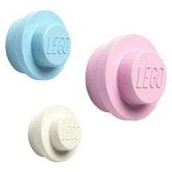 BAUHAUS Lego Garderobenhaken Rosa, 3 -tlg.