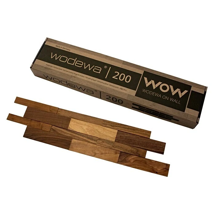 BAUHAUS Wodewa Holzpaneel Design Nussbaum 700 X 160 Mm, Stärke: 2 Mm - 6 Mm, 1 Matte 2 BAUHAUS Wodewa Holzpaneel Design Nussbaum 700 X 160 Mm, Stärke: 2 Mm - 6 Mm, 1 Matte – Bild 2