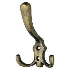 BAUHAUS Garderobenhaken Ausstattung: 3 Haken, Lochabstand: 20 Mm, Braun Durchgerieben