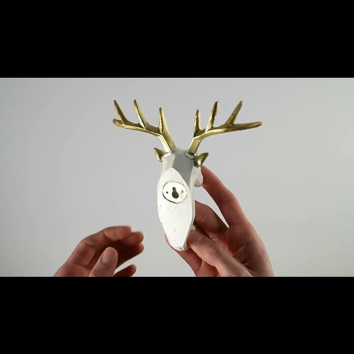 BAUHAUS Garderobenhaken Rentier L X B X H: 16 X 6,2 X 17 Cm, Weiß 3 BAUHAUS Garderobenhaken Rentier L X B X H: 16 X 6,2 X 17 Cm, Weiß – Bild 3