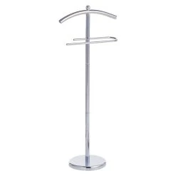 BAUHAUS Zeller Present Herrendiener L X B X H: 43 X 25,5 X 109 Cm, Belastbarkeit: 2 Kg, Silber