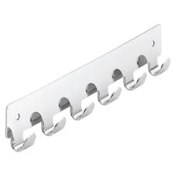 BAUHAUS Siro Garderobenleiste 1603-240ZN1 L X B X H: 240 X 41 X 16 Mm, Anzahl Haken: 6 Stk., Verchromt Poliert -BAUHAUS Shop 12 2942