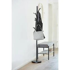 BAUHAUS Garderobenständer Loft Ø X H: 30 X 170 Cm, Anzahl Haken: 15, Schwarz -BAUHAUS Shop 12 2962