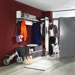 BAUHAUS CS Schmal Garderobenpaneel My Ell L X B X H: 22 X 86 X 50 Cm, Weiß -BAUHAUS Shop 12 2972