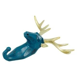 BAUHAUS Garderobenhaken Rentier L X B X H: 16 X 6,2 X 17 Cm, Blau -BAUHAUS Shop 12 2979