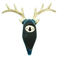 BAUHAUS Garderobenhaken Rentier L X B X H: 16 X 6,2 X 17 Cm, Blau -BAUHAUS Shop 12 2980