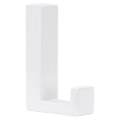 BAUHAUS Siro Garderobenhaken L X B X H: 15 X 61 X 40 Mm, Anzahl Haken: 1 Stk., Weiß