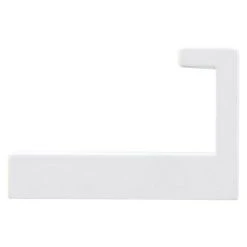 BAUHAUS Siro Garderobenhaken L X B X H: 15 X 61 X 40 Mm, Anzahl Haken: 1 Stk., Weiß -BAUHAUS Shop 12 2986