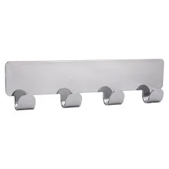 BAUHAUS Siro Hakenleiste 2178-156ZN1KV1S 156 X 16 Mm, Anzahl Haken: 4 Stk., Verchromt Poliert -BAUHAUS Shop 12 2999