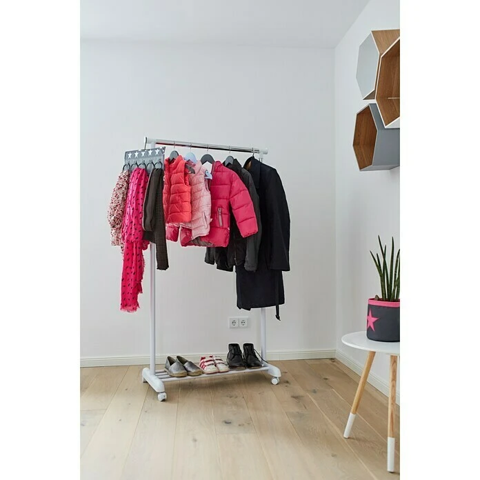 BAUHAUS Store It Kleiderwagen L X B: 44 X 84 Cm, Höhenverstellung: 101 Cm - 165 Cm 2 BAUHAUS Store It Kleiderwagen L X B: 44 X 84 Cm, Höhenverstellung: 101 Cm - 165 Cm – Bild 2