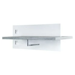 BAUHAUS Phönix Bruno Garderobenleiste L X B X H: 20 X 75 X 30 Cm, Grau/Weiß