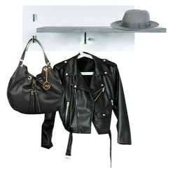 BAUHAUS Phönix Bruno Garderobenleiste L X B X H: 20 X 75 X 30 Cm, Grau/Weiß -BAUHAUS Shop 12 3035