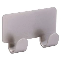 BAUHAUS Siro Garderobenleiste 2178-722N4KV1S L X B X H: 72 X 41 X 16 Mm, Anzahl Haken: 2 Stk.