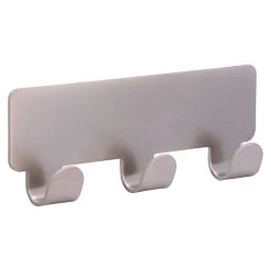 BAUHAUS Siro Hakenleiste 2178-114ZN4KV1S 114 X 16 Mm, Anzahl Haken: 3 Stk., Vernickelt Matt -BAUHAUS Shop 12 3046