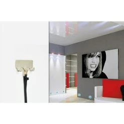 BAUHAUS Siro Hakenleiste 2178-114ZN4KV1S 114 X 16 Mm, Anzahl Haken: 3 Stk., Vernickelt Matt -BAUHAUS Shop 12 3048