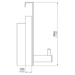 BAUHAUS Siro Garderobenhaken 1983-135N1V1E L X B X H: 135 X 30 X 41 Mm, Anzahl Haken: 1 Stk. -BAUHAUS Shop 12 3055
