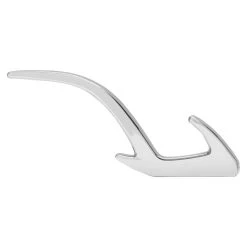 BAUHAUS Siro Garderobenhaken 2432/ZN1 L X B X H: 15 X 150 X 71 Mm, Anzahl Haken: 2 Stk., Chrom -BAUHAUS Shop 12 3060