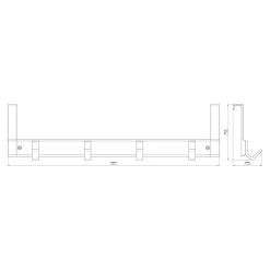 BAUHAUS Siro Garderobenleiste L X H: 486 X 126 Mm -BAUHAUS Shop 12 3066