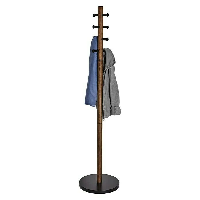 BAUHAUS Umbra Garderobenständer Pillar Ø X H: 40 X 168 Cm, Anzahl Haken: 8 Stk., Walnuss 2 BAUHAUS Umbra Garderobenständer Pillar Ø X H: 40 X 168 Cm, Anzahl Haken: 8 Stk., Walnuss – Bild 2