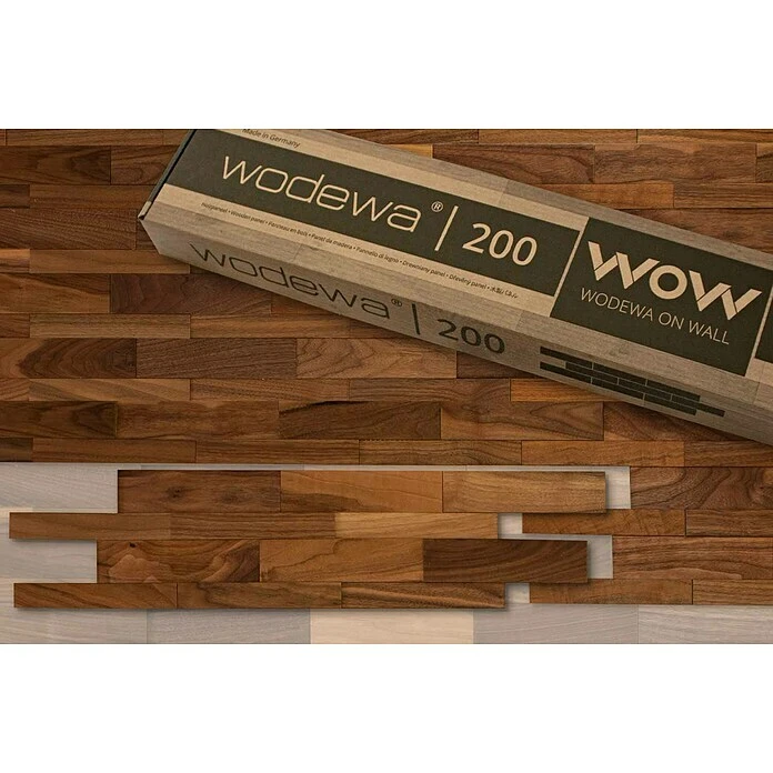 BAUHAUS Wodewa Holzpaneel Design Nussbaum 700 X 160 Mm, Stärke: 2 Mm - 6 Mm, 1 Matte 4 BAUHAUS Wodewa Holzpaneel Design Nussbaum 700 X 160 Mm, Stärke: 2 Mm - 6 Mm, 1 Matte – Bild 4