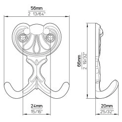 BAUHAUS Siro Garderobenhaken L X B X H: 56 X 66 X 20 Mm, Anzahl Haken: 1 Stk., Eisen Antik 9 BAUHAUS Siro Garderobenhaken L X B X H: 56 X 66 X 20 Mm, Anzahl Haken: 1 Stk., Eisen Antik -BAUHAUS Shop 12 3101