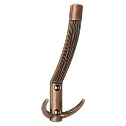 BAUHAUS Siro Garderobenhaken 2213/ZN58 L X B X H: 60 X 148 X 66 Mm, Anzahl Haken: 3 Stk., Bronze