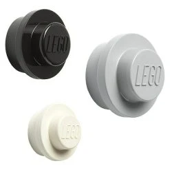 BAUHAUS Lego Garderobenhaken Schwarz, 3 -tlg.