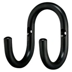 BAUHAUS Häfele Garderobenhaken Mit 2 Haken, Schwarz B X H: 60 X 85 Mm, Stahl, 1 Stk.