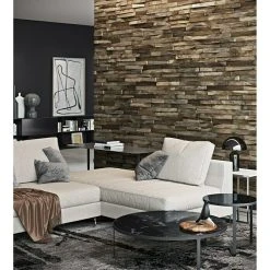 BAUHAUS Indo Holzpaneel 3D Wall Elegance Nature Teak, 500 X 200 X 10 Mm, 10 Paneele -BAUHAUS Shop 12 336