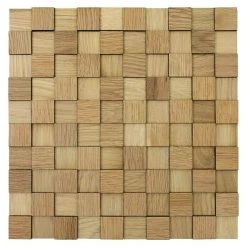 BAUHAUS Wodewa Holzmosaik 30 Eiche 300 X 300 Mm, Stärke: 2 Mm - 6 Mm, 1 Matte