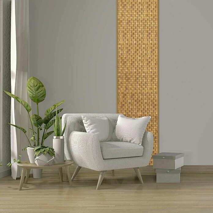 BAUHAUS Wodewa Holzmosaik 30 Eiche 300 X 300 Mm, Stärke: 2 Mm - 6 Mm, 1 Matte 5 BAUHAUS Wodewa Holzmosaik 30 Eiche 300 X 300 Mm, Stärke: 2 Mm - 6 Mm, 1 Matte – Bild 5