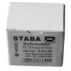 BAUHAUS Staba Schrauben Durchmesser: 3 Mm, Länge: 20 Mm, 250 Stk.