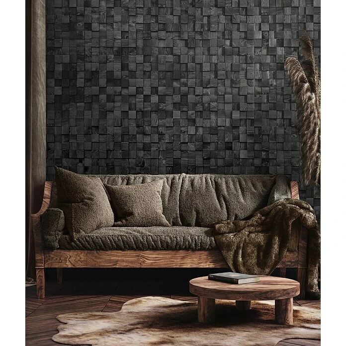 BAUHAUS Holzpaneel Pino Buche, Carbon, 380 X 380 Mm, Stärke: 12 Mm - 20 Mm, 4 Paneele 3 BAUHAUS Holzpaneel Pino Buche, Carbon, 380 X 380 Mm, Stärke: 12 Mm - 20 Mm, 4 Paneele – Bild 3