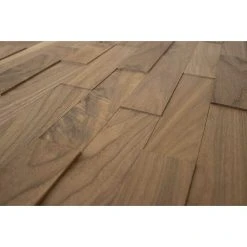 BAUHAUS Wodewa Echtholzriemchen 200 Nussbaum 200 X 50 Mm, 2 Mm - 6 Mm, 1 M², Strukturiert Unbehandelt -BAUHAUS Shop 12 390