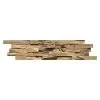 BAUHAUS Indo Holzpaneel 3D Wall Beachwood Nature Hevea, 610 X 150 X 10 Mm, 10 Paneele
