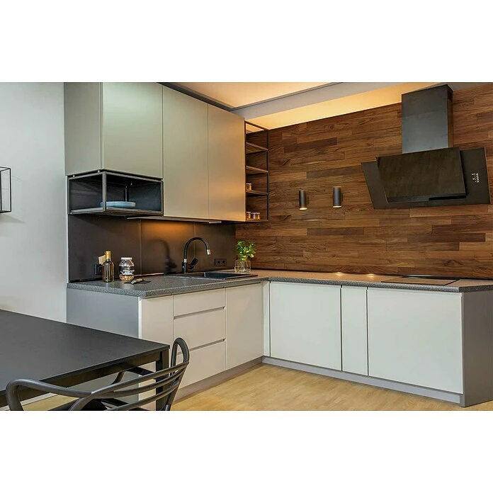 BAUHAUS Wodewa Echtholzriemchen 1000 Nussbaum 1.000 X 100 Mm, Stärke: 3 Mm - 6 Mm, 1 M², Verklebung 4 BAUHAUS Wodewa Echtholzriemchen 1000 Nussbaum 1.000 X 100 Mm, Stärke: 3 Mm - 6 Mm, 1 M², Verklebung – Bild 4