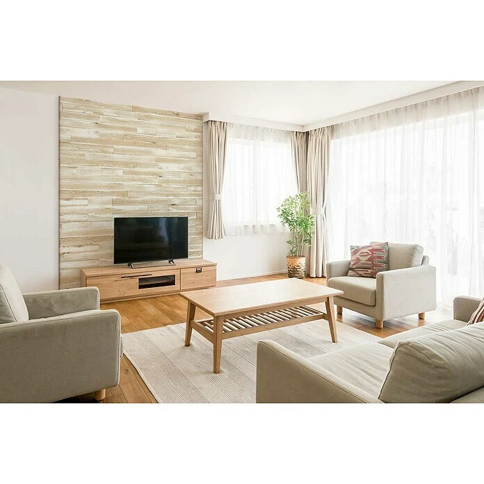 BAUHAUS Wodewa Echtholzriemchen 1000 Shabby Look 1.000 X 100 Mm, Stärke: 3 Mm - 6 Mm, 1 M², Verklebung 4 BAUHAUS Wodewa Echtholzriemchen 1000 Shabby Look 1.000 X 100 Mm, Stärke: 3 Mm - 6 Mm, 1 M², Verklebung – Bild 4