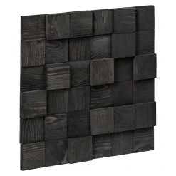 BAUHAUS Holzpaneel Pino Buche, Carbon Ombre, 380 X 380 Mm, Stärke: 12 Mm - 20 Mm, 4 Paneele