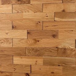 BAUHAUS Wodewa Echtholzriemchen 200 Eiche Rustikal 200 X 50 Mm, Stärke: 2 Mm - 6 Mm, 1 M², UV-geölt