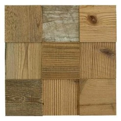 BAUHAUS Wodewa Holzmosaik 100 Original Altholz 300 X 300 Mm, Stärke: 3 Mm - 6 Mm, 1 Matte