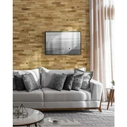 BAUHAUS Wodewa Echtholzriemchen 200 Eiche Rustikal 200 X 50 Mm, Stärke: 2 Mm - 6 Mm, 1 M², Strukturiert UV-geölt -BAUHAUS Shop 12 585