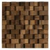 BAUHAUS Wodewa Holzmosaik 30 Nussbaum 300 X 300 Mm, Stärke: 2 Mm - 6 Mm, 1 Matte